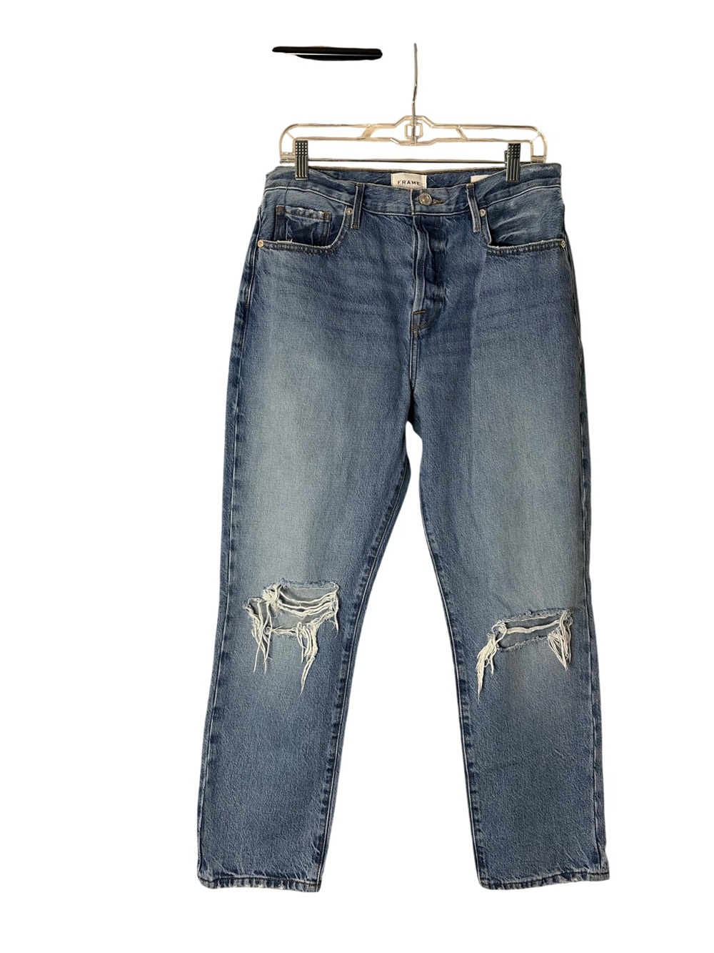 Frame Denim Women's Blue Le Original Distressed Jeans, Sz 29